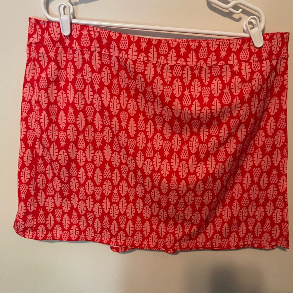 Ripskirt Hawaii Sz 2XL 20-22 Red Pineapple Print Wrap Skirt